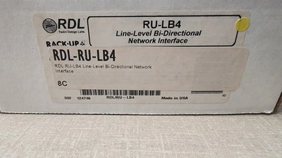 Radio Design Labs RDL RU-LB4 Line Level Bi-Directional Network Interface - Image 1 of 4