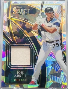 2020 Panini Select - Select Swatches Cracked Ice Prizm #SS-JA José Abreu /25 - Picture 1 of 3