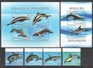 FT246,284 2010 GAMBIA WHALES & DOLPHINS MARINE LIFE #6173-80 KB+BL786+SET MNH - Imagen 1 de 1