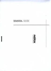 Revox   Bedienungsanleitung user manual für Scala Center Copy - Picture 1 of 1