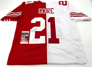 FRANK GORE SAN FRANCISCO 49'ERS AUTOGRAPHED CUSTOM STITCHED JERSEY JSA COA - Picture 1 of 3