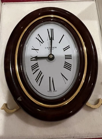 Vintage Cartier Paris Baignoire Enamel Alarm Desk Clock Cover