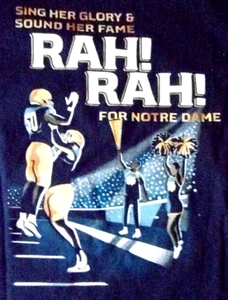 NOTRE DAME Rah! Rah! Camiseta para hombre talla M de "The Shirt" - Nueva con etiquetas - Imagen 1 de 8
