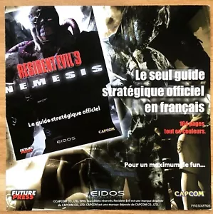 RESIDENT EVIL 3 NEMESIS - FLYER 100% ORIGINAL SONY PS1 PAL FRANÇAIS III - Capcom - Picture 1 of 2