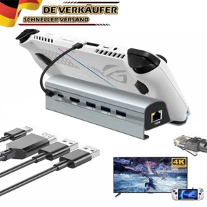 STEAM DECK/ASUS ROG ALLY HDMI PD LAN mit USB3.0 Dockingstation ohne Netzteil - Afbeelding 1 van 17