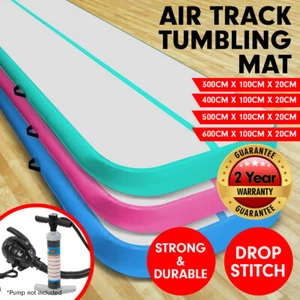 3m 4m 5m 6m Airtrack Tumbling Mat Inflatable Air Track Exercise Gymnastics - Picture 1 of 23