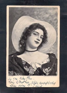 E3277 People Lady portrait 'Rose' PU1907 from Kalgoorlie vintage postcard - Bild 1 von 2