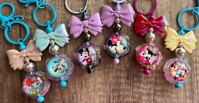 Chaveiros de contas feitos à mão. Inspirado na Disney! Mickey & friends.Gifts.Teen.Collect - Imagem 1 de 4