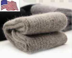 3/6 Pairs Angora 100% Wool Cashmere Thick Socks Mens Warm & Comfortable & Socks