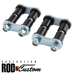 Early Ford Front Spring Shackles, 1.75 Inch With Urethane Bushings Pair 1.75" - Picture 1 of 2