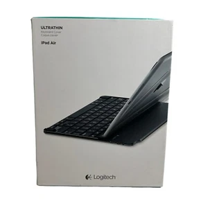 Logitech Ultrathin Apple iPad Air Magnetic Clip On Keyboard Cover Case - Picture 1 of 2