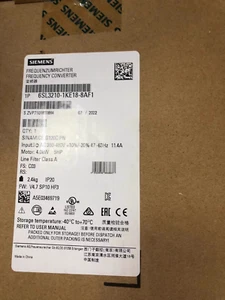 6SL3 210-1KE18-8AF1 NUEVO SIEMENS 6SL3210-1KE18-8AF1 SINAMICS G120C POTENCIA NOMINAL - Imagen 1 de 3