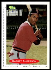 1991 Classic Best Baseball Garret Anderson Quad City Angels #22