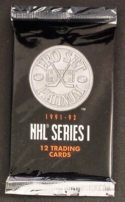 Pro Set Platinum 1991-92 NHL Series 1 Trading Cards Pack - Image 1 of 2