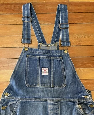 Vintage 1960’s Carhartt Denim Overalls Men’s Sz. 34/31 Made in Canada - Image 1 of 4
