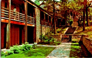 Cartolina non spedita Pine Mountain State Park Lodge Pineville Kentucky - Foto 1 di 2