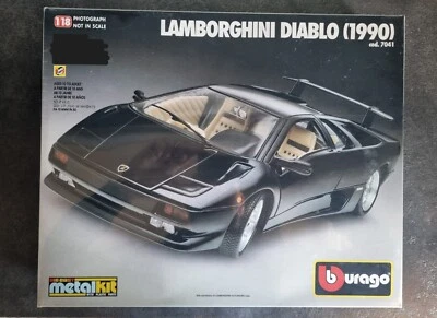 BBURAGO 7041 LAMBORGHINI DIABLO 1990 1:18 Metal Kit - SIGILLATO Scocca Grezza - Immagine 1 di 4