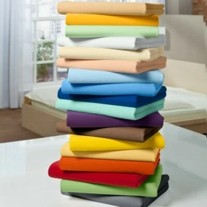 Juego de cama glorioso 7 piezas 1000 TC algodón egipcio todo tamaño AU colores lisos - Imagen 1 de 20