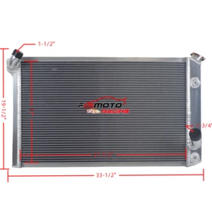 Radiador todo aluminio para Chevy Corvette C3 V8 1973-1976 5,7 L 7,4 L AT - Imagen 1 de 7