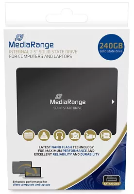 Mediarange SSD interne Festplatte 2,5 Zoll 240GB SATA III - Bild 1 von 2