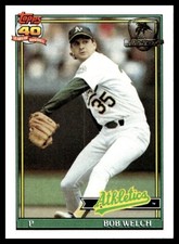 1991 Topps Operation Desert Shield #50 Bob Welch Oakland Athletics A's
