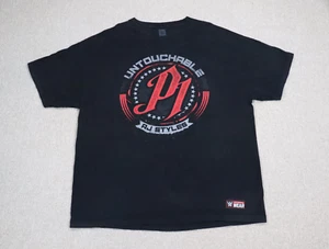 Wrestling Shirt Adult XXL 2XL AJ Styles Untouchable P1 WWE Black - Picture 1 of 14
