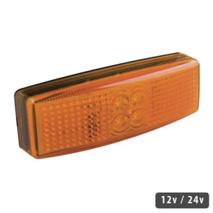 Luces LED ámbar marcadoras laterales para remolque - Doble voltaje 12v / 24v - 2 AÑOS DE GARANTÍA - Imagen 1 de 2