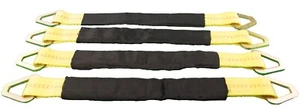 (4 PACK)2 X 18 Tie Down Tow Axle Strap with D Ring - Bild 1 von 6