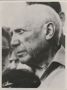 Pablo PICASSO - photo signée datée - Henry CALBA photographe - Vallauris 1957