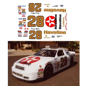 #28 Davey Allison Havoline 1990 1/64 scale decal AFX Tyco Lifelike - Picture 1 of 2