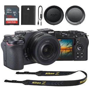Nikon Z30 Mirrorless Camera with DX 16-50mm Lens + Sandisk Ultra 128GB SDXC Card - Picture 1 of 11