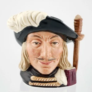 Jarra de personajes Royal Doulton D6454 ~ Aramis ~ tres moscateles tamaño 4 - Imagen 1 de 3