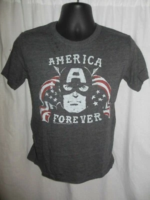 Camisa retro de comida chatarra TriBlend Capitán América para niños Foto 1 de 4