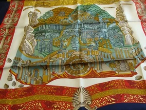 Hermès Scarf, L'ATLANTIDE by Annie Faivre, 1995 New + box. - Picture 1 of 19