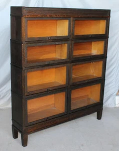 Antique Mission Oak Bookcase - Picture 1 of 14