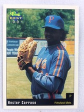 1991 Pittsfield Mets-Classic BEST Baseball Card-Hector Carraso