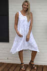 New Tulip Clothing Folly Dress in White Ink Spot S-XL