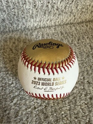 2022 GOLD MLB World Series Houston Astros Champions Baseball - Image 1 of 3