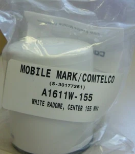 MOBILE MARK/COMTELCO WHITE RADOME ANTENNAVHF 155 MHz lot of 1 - Picture 1 of 1
