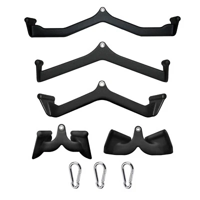 LAT Bar Cable Machine Attachment T-bar V-bar LAT Pull Down Bar For Gym Fitness - Image 1 of 4