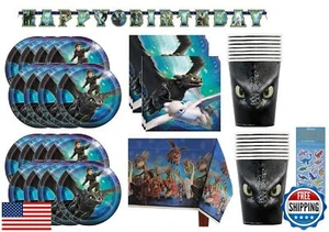 How to Train Your Dragon Birthday Party Supplies Decoration Bundle includes 1 - Picture 1 of 5