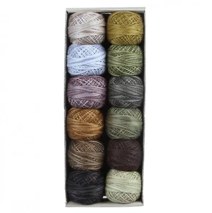 Valdani Pearl Cotton Ball Size 8 109yd Earthen Greens - Picture 1 of 1