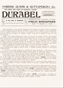 Rare Original Advertising Price List 1912 Durabel Camel Hair Straps - Picture 1 of 2
