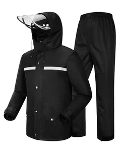 Rain Suit Waterproof Jacket and Trouser Suit Raincoat for Men and Women Outdo... - Picture 1 of 7