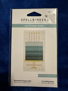 Spellbinders - Stitched Fringe Cake Dies- the Birthday Celebrations Collection, - Picture 1 of 2