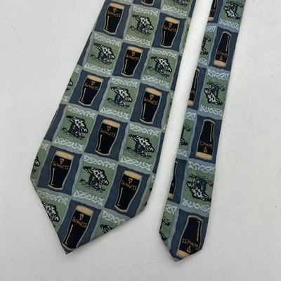 Naturally Guinness Beer Necktie 100% Silk Pint Glass Tie Simone Walsh - Image 1 of 4