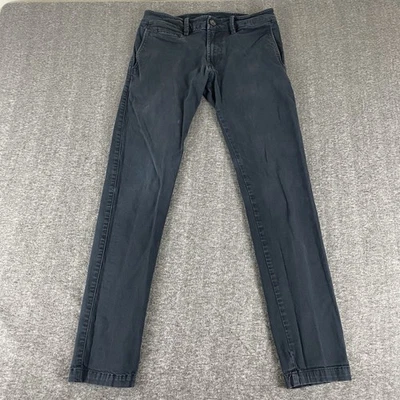 Diesel Men’s Slim Tapered Chino Pants Black Stretch Cotton Size 30 - Image 1 of 4