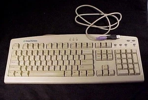 eMachines PS/2 Wired Keyboard Model eKB-5000 Vintage 1998 with USB & Volume Keys - Picture 1 of 5