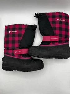Columbia Niñas Niños Rosa y Negro Aislado Impermeable Invierno Botas de Nieve Talla 13 - Imagen 1 de 7