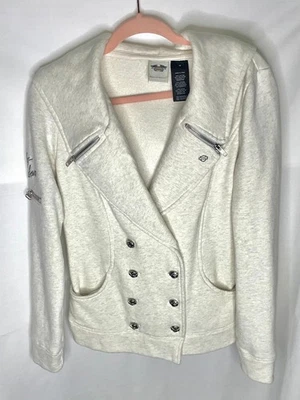 CHAQUETA HARLEY DAVIDSON MUJER CON CAPUCHA POLAR DOBLE BOTONADURA - Talla M Foto 1 de 4
